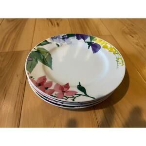 Savoir Vivre Meadow Splendor YAO53 Set of 4 Salad Plates 7.5"